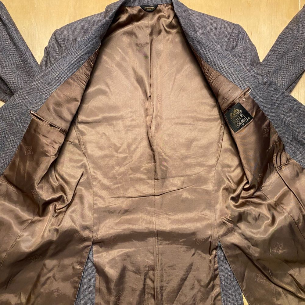 Eagle Clothes Gray Sport Coat Blazer 38R - Picture 5 of 15